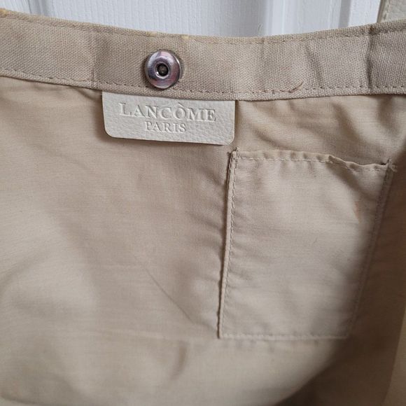 Vintage Lancome Paris linen blend beach tote - Picture 5 of 6